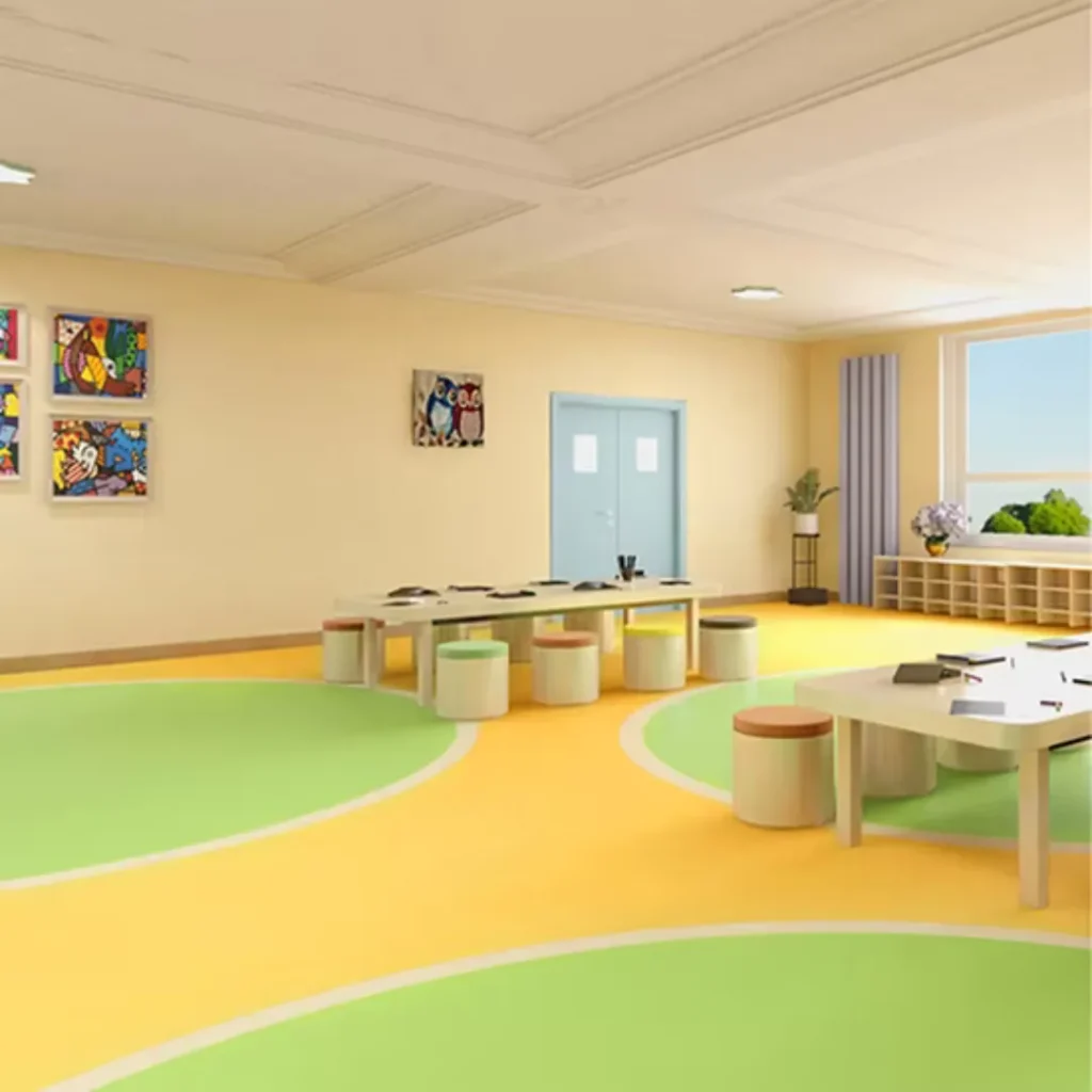 Vinyl Flooring for Indoor Kids Playground
