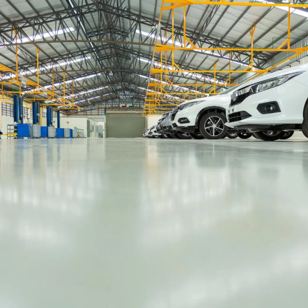 Service Center Polished Concrete Flooring in Pakistan