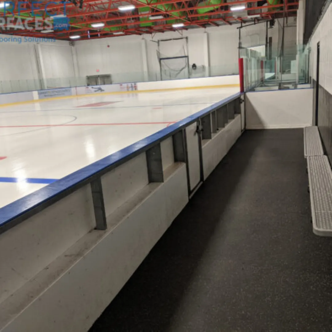 Skating Rink Safety Zones Rubber Flooring