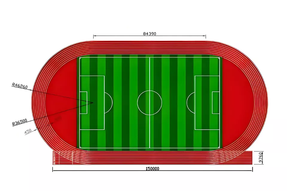 athletic track constuction