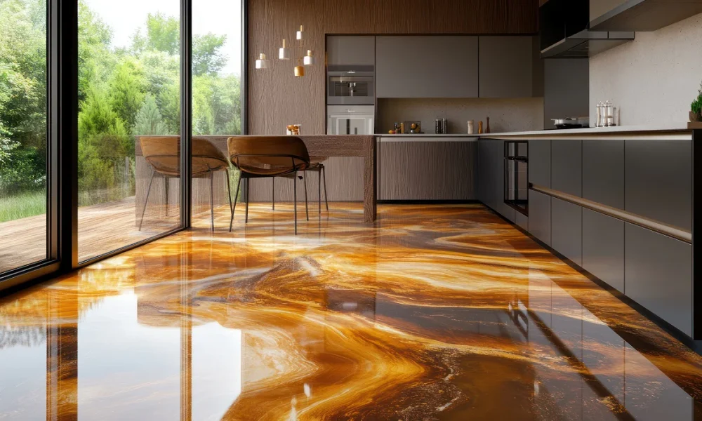 slip-resistant kitchen epoxy floor Pakistan