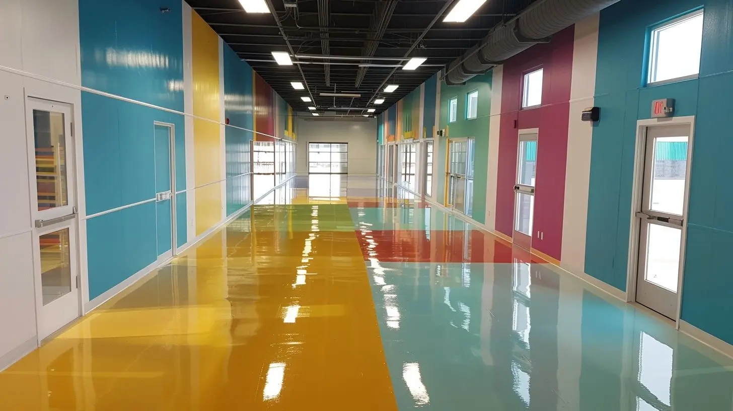 school epoxy flooring in pakistan