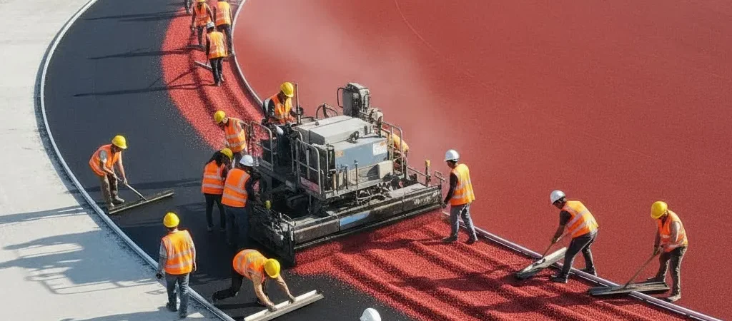 Running Track Installation